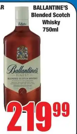 Boxer Ballantine's Blended Scotch Whisky 750ml offer