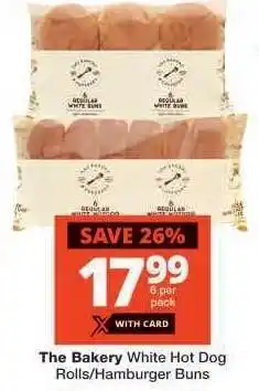 Checkers The Bakery White Hot Dog Rolls/Hamburger Buns offer