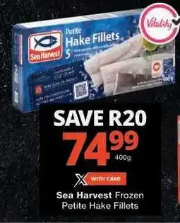 Checkers Sea Harvest Frozen Petite Hake Fillets offer