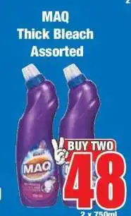 Boxer MAQ Thick Bleach Assorted offer