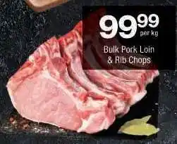 Checkers Bulk Pork Loin/Rib Chops offer