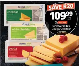 Checkers CRYSTAL VALLEY GOUDA/CHEDDAR CHEESE offer