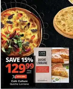 Checkers Café Culture Quiche Lorraine offer