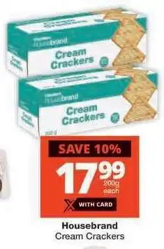 Checkers Housebrand Cream Crackers offer
