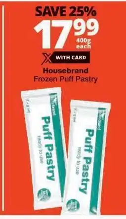 Checkers Housebrand Frozen Puff Pastry offer