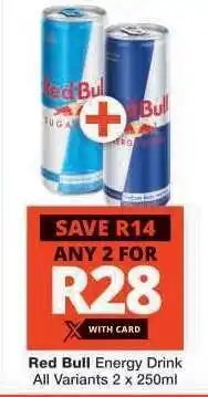 Checkers Red Bull Energy Drink offer