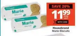 Checkers Housebrand Marie Biscuits offer