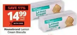 Checkers Housebrand Lemon Cream Biscuits offer