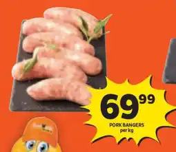 Shoprite Pork Bangers offer