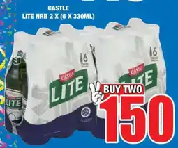 Boxer CASTLE Lite NRB 2 x (6 x 330ml) offer