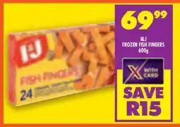 Shoprite I&J Frozen Fish Fingers 600g offer