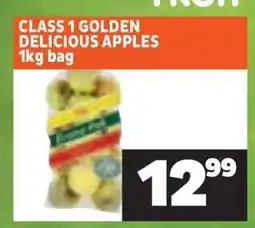 Shoprite CLASS 1 GOLDEN DELICIOUS APPLES 1kg bag offer