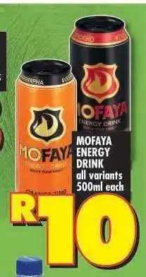 Shoprite MOFAYA ENERGY DRINK offer