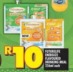Shoprite FUTURELIFE ENERGIZE FLAVOURED DRINKING MEAL 256ml each offer