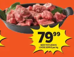 Shoprite BEEF POTJIEKOS LOOSE SERVE per kg offer