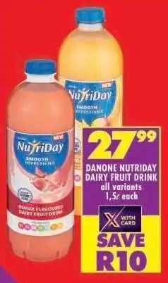 Shoprite DANONE NUTRIDAY DAIRY FRUIT DRINK offer