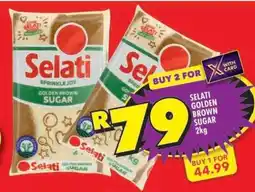Shoprite Selati Golden Brown Sugar 2kg offer