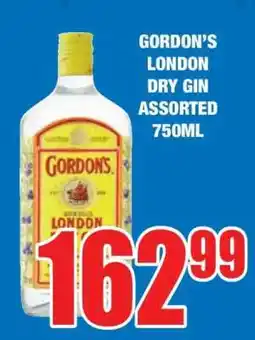 Boxer GORDON'S London Dry Gin Assorted 750ml offer