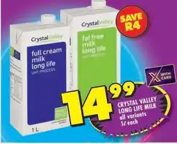 Shoprite CRYSTAL VALLEY LONG LIFE MILK offer
