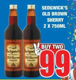 Boxer SEDGWICK'S OLD BROWN SHERRY 2 X 750ML offer