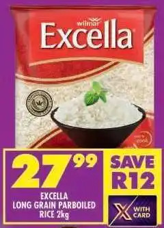 Shoprite Excella Long Grain Parboiled Rice 2kg offer