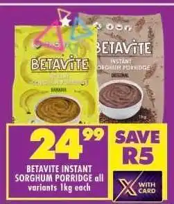 Shoprite BETAVITE INSTANT SORGHUM PORRIDGE offer