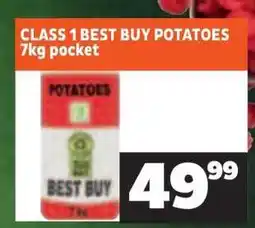 Shoprite CLASS 1 BEST BUY POTATOES 7kg pocket offer