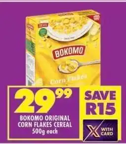 Shoprite Bokomo Original Corn Flakes Cereal 500g offer