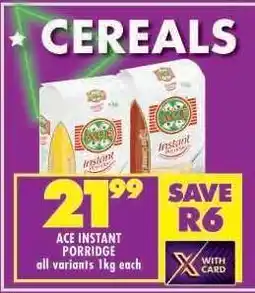 Shoprite Ace Instant Porridge offer