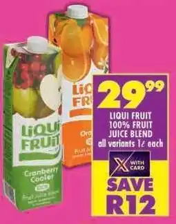 Shoprite Liqui Fruit 100 % Fruit Juice Blend offer