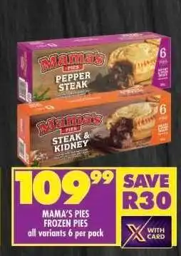 Shoprite MAMA'S PIES FROZEN PIES offer