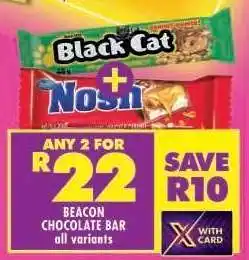Shoprite BEACON CHOCOLATE BAR all variants offer