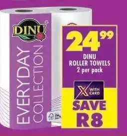 Shoprite DINU ROLLER TOWELS 2 per pack offer