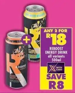 Shoprite Reboost Energy Drink offer
