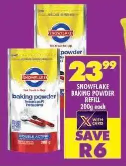 Shoprite SNOWFLAKE BAKING POWDER REFILL offer