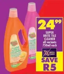 Shoprite SUPER BRITE TILE CLEANER offer