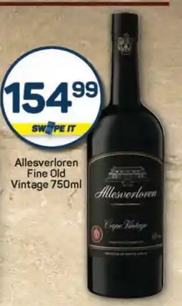 Pick n Pay Allesverloren Fine Old Vintage 750ml offer
