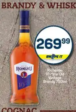 Pick n Pay Richelieu 10-Year Old Vintage Brandy 750ml offer