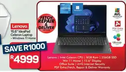 Pick n Pay Hypermarket Lenovo 15.6” IdeaPad Celeron Laptop offer