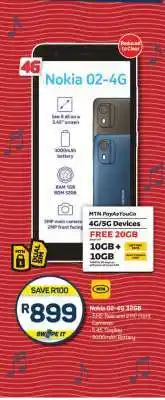 Pick n Pay Nokia 02-4G 32GB offer
