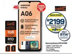Pick n Pay Samsung Galaxy A06 64GB offer