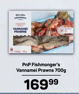Pick n Pay PnP Fishmonger's Vannamei Prawns 700g offer