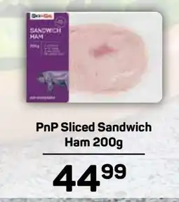 Pick n Pay PnP Sliced Sandwich Ham 200g offer