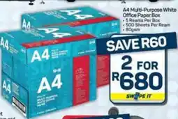 Pick n Pay Hypermarket A4 Multi-Purpose White Office Paper Box offer