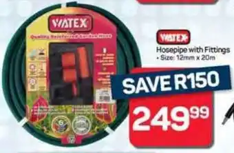 Pick n Pay Hypermarket WATEX Hosepipe with Fittings offer