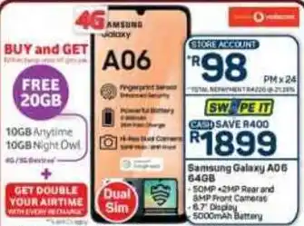 Pick n Pay Hypermarket Samsung Galaxy A06 64GB offer