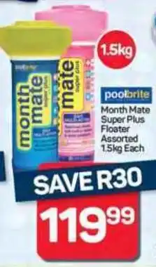 Pick n Pay Hypermarket Poolbrite Month Mate Super Plus Floater Assorted offer