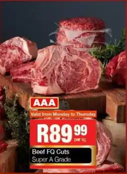 Take 'n Pay Beef FQ Cuts Super A Grade offer