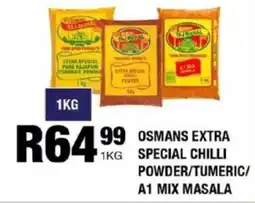 Take 'n Pay Osmans extra special chilli powder/ tumeric/ a1 mix masala offer