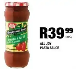 Take 'n Pay All joy pasta sauce offer